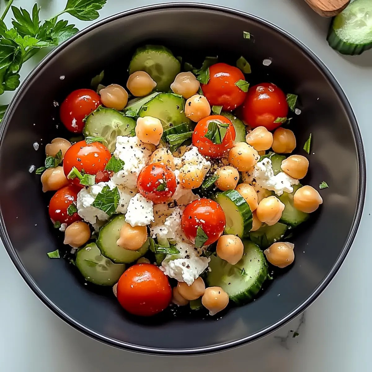 Ultimate Cottage Cheese and Chickpeas Salad for a Delicious Boost