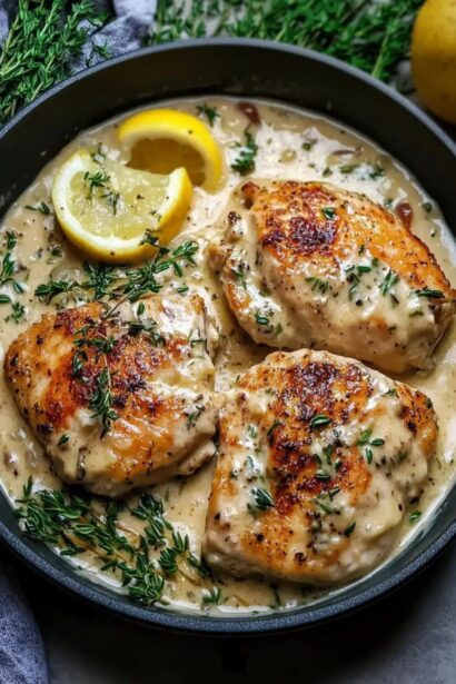 Ultimate Creamy Garlic Chicken Pan Recipe – Delicious & Easy