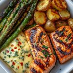 Ultimate Garlic Butter Salmon Recipe with Asparagus and Baby Potatoes