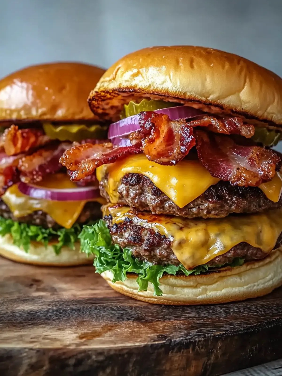 Ultimate Juicy Stuffed Bacon Cheeseburgers Recipe