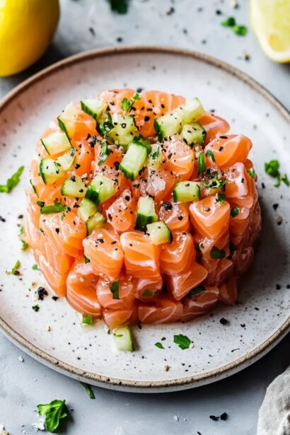 25-Minute Fresh Salmon Tartare: Irresistible, Healthy Elegance