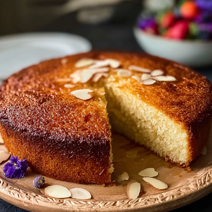 Almond Flour Greek Yogurt Cake - Snack On Meat