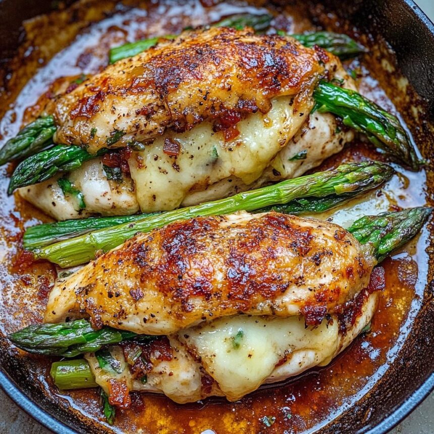 Asparagus Stuffed Chicken Breast – Easy Chicken Dinner