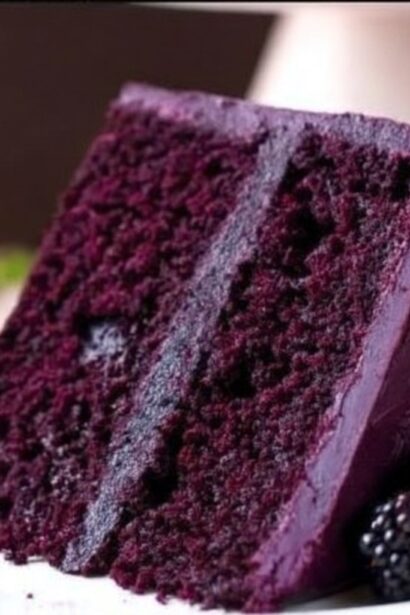 Blackberry Velvet Cake – Moist Berry Velvet Layer Cake