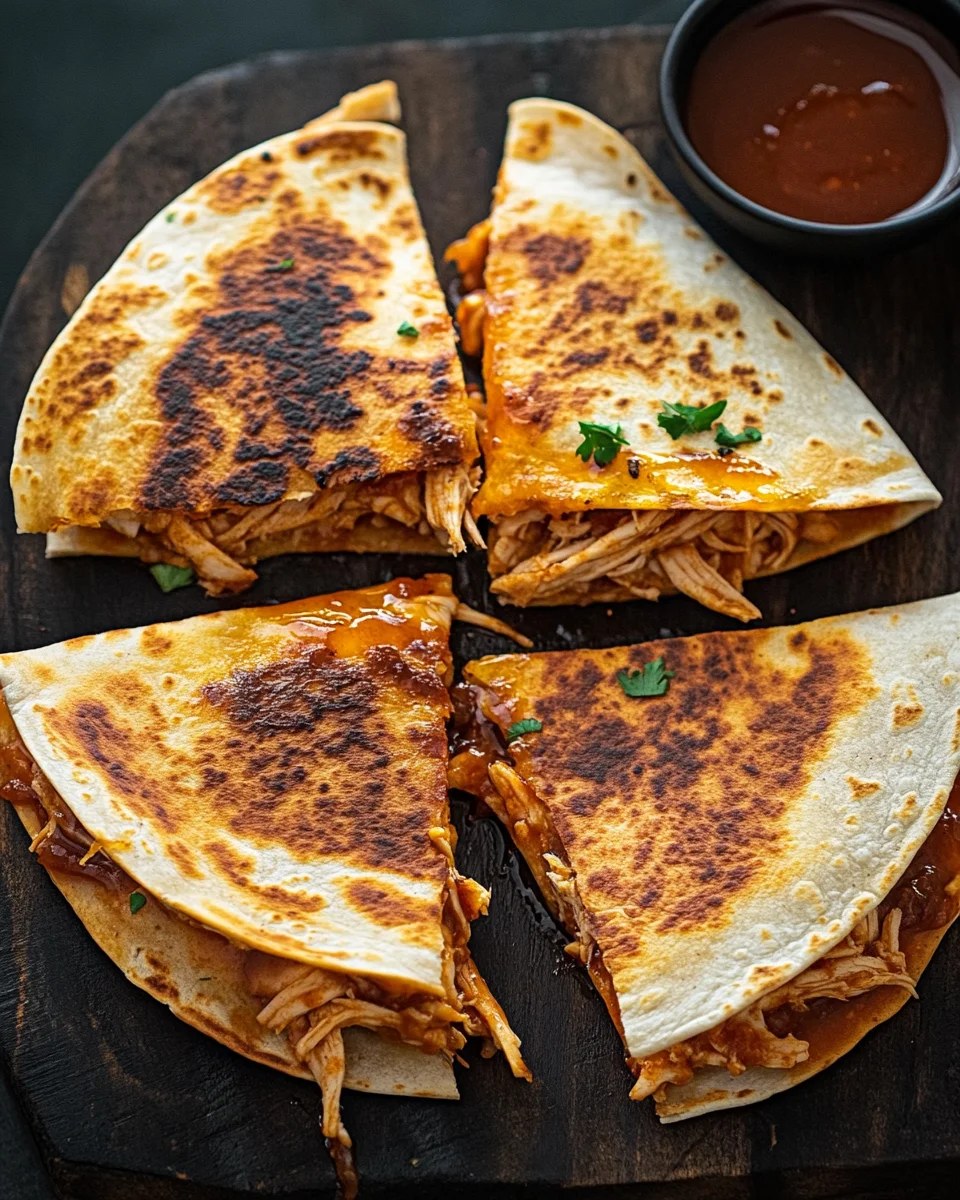 Blackstone Hot Honey BBQ Chicken Quesadillas: Irresistible Joy