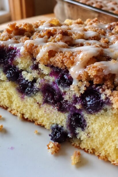Blueberry Sour Cream Coffee Cake - Snack On Meat