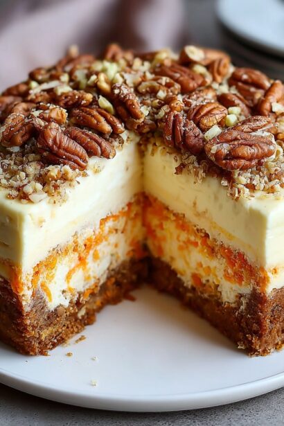 Carrot Cake Cheesecake Recipe - Snack On Meat
