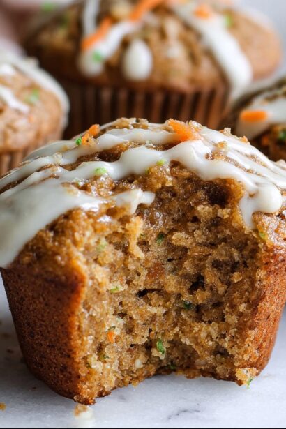 Carrot Cake Zucchini Muffins Recipe - Snack On Meat