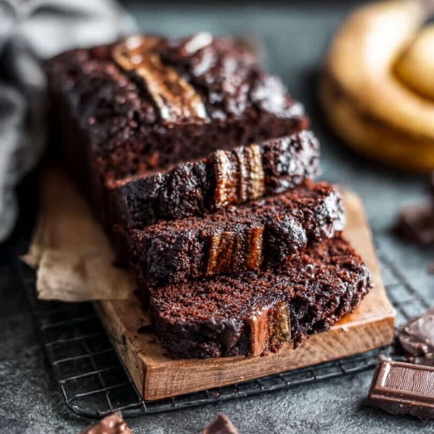Chocolate Espresso Banana Bread (Ultra Moist & Rich!) - Snack On Meat