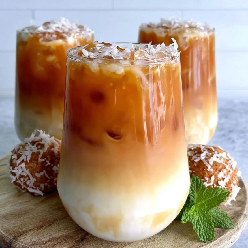 Coconut Macaron Thai Iced Tea - Snack On Meat