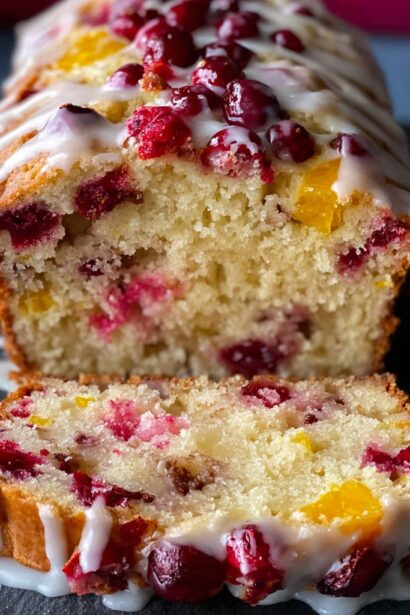 Cranberry Orange Loaf (Moist & Easy Citrus Cake) - Snack On Meat
