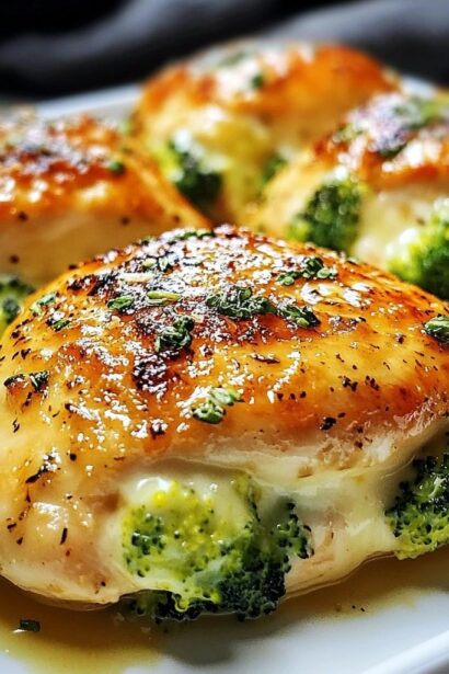 Cream Cheese and Broccoli Stuffed Chicken Breasts