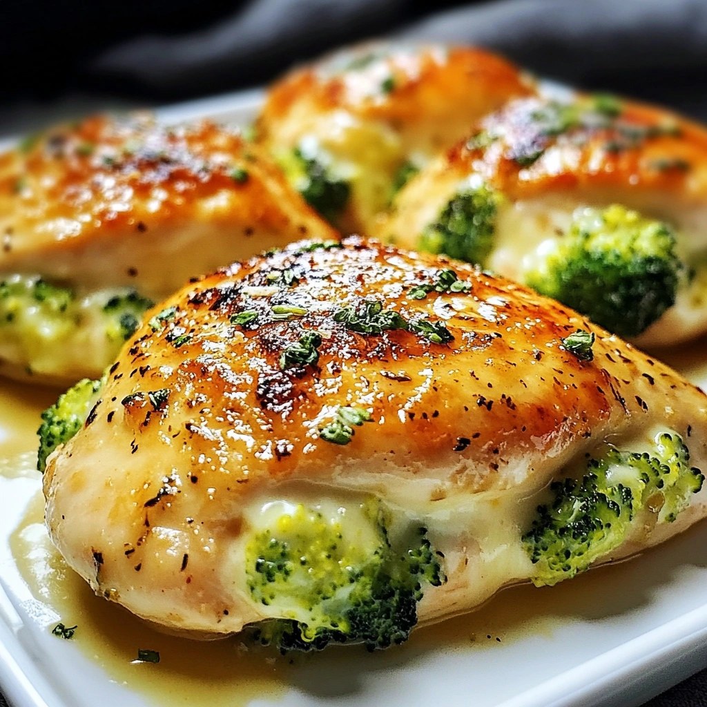 Cream Cheese and Broccoli Stuffed Chicken Breasts