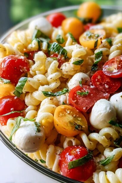 Creamy Caprese Pasta Salad: The Ultimate Summer Delight