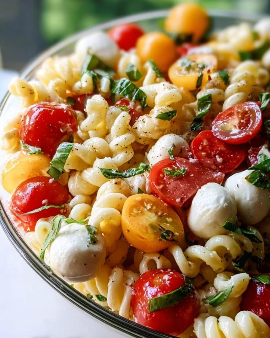Creamy Caprese Pasta Salad: The Ultimate Summer Delight