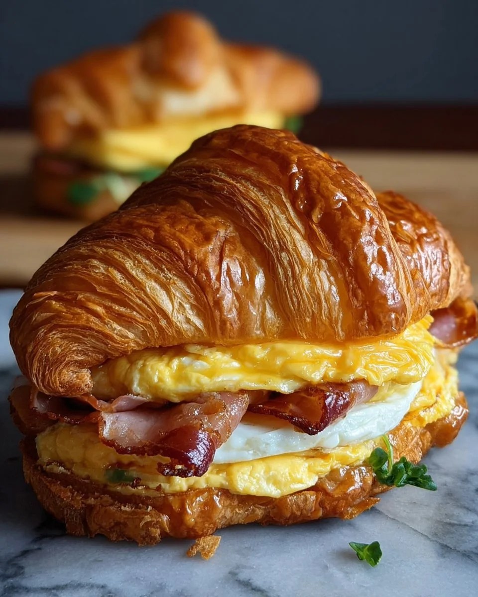 Croissant Breakfast Sandwiches