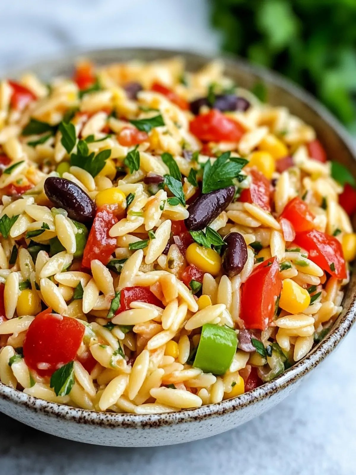 Delicious Cowboy Orzo Salad for a Quick Tex-Mex Feast