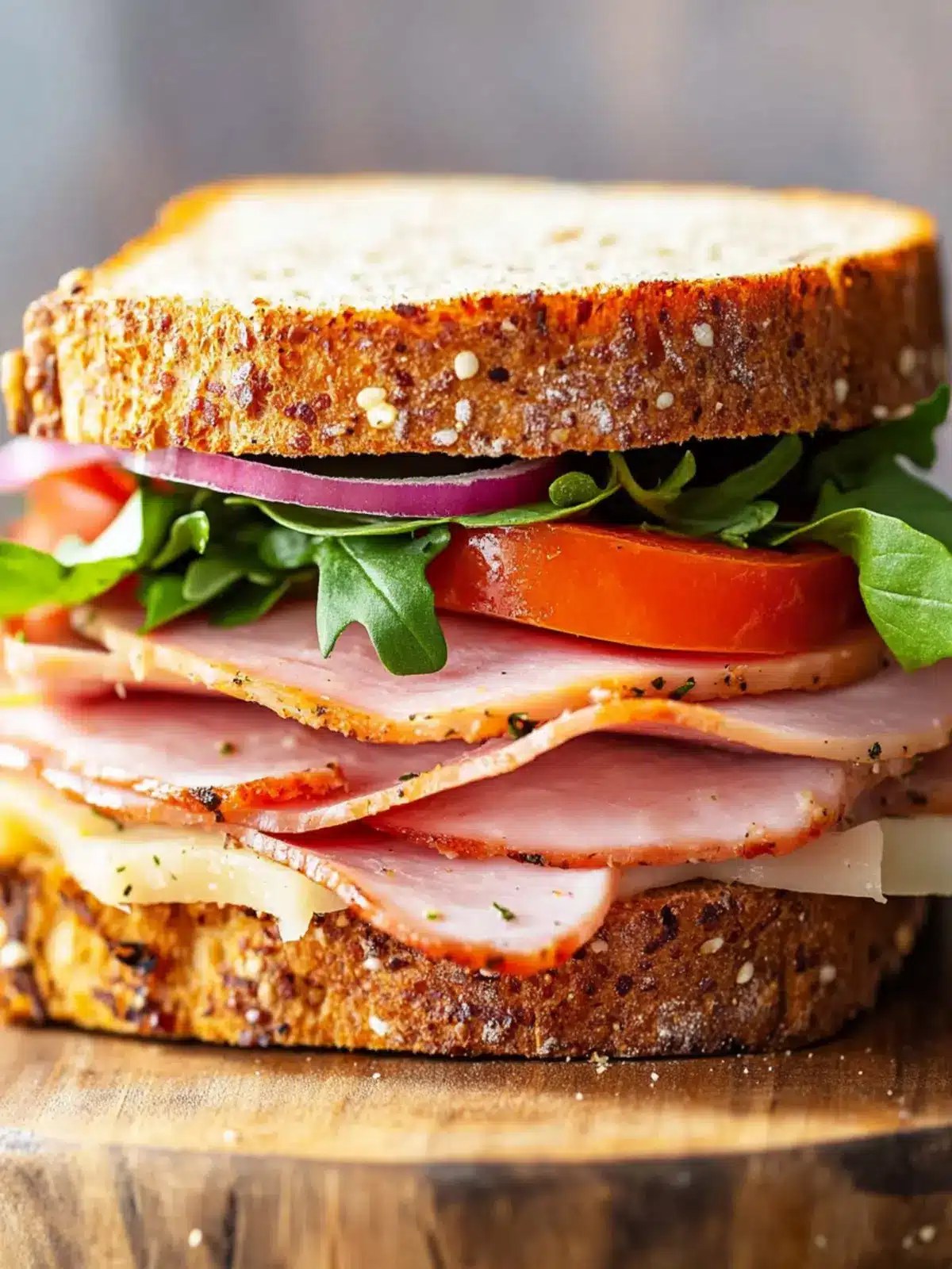 Epic Ham Sandwich: Irresistible Honey Mustard Mayo Delight