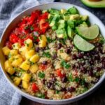Fiesta Mango Black Bean Quinoa Salad - Snack On Meat