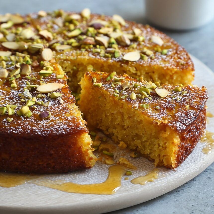 Flourless Orange Pistachio and Almond Cake - Snack On Meat
