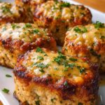 Garlic Parmesan Chicken Meatloaves - Irresistible Comfort Food