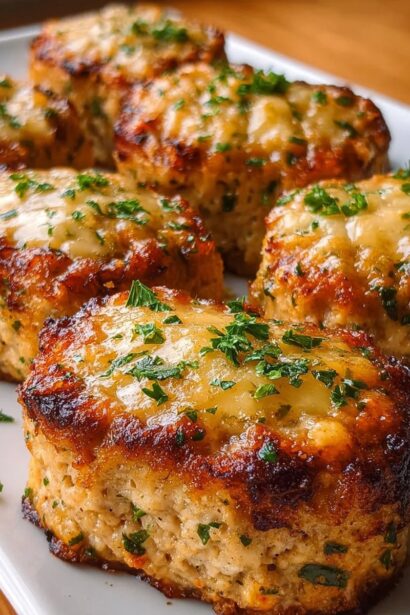 Garlic Parmesan Chicken Meatloaves - Irresistible Comfort Food