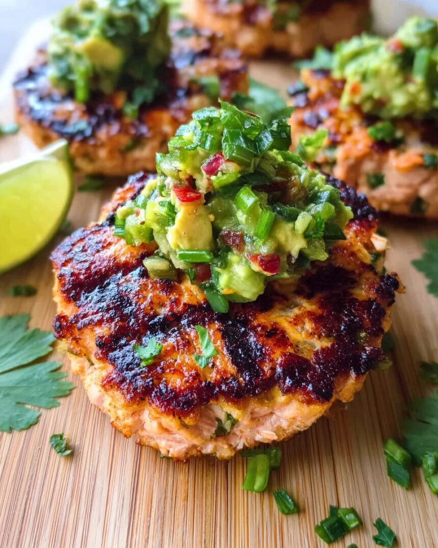 Grilled Salmon Burgers with Avocado Salsa: Irresistible Freshness