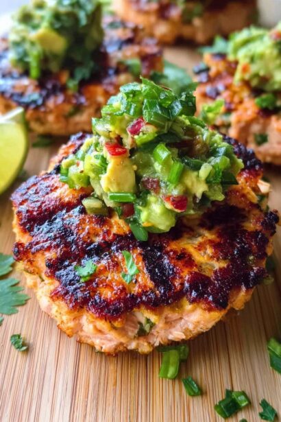 Grilled Salmon Burgers with Avocado Salsa: Irresistible Freshness