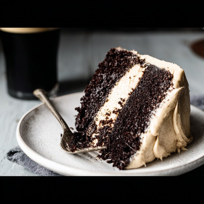 Guinness Chocolate Cake with Irish Buttercream - Snack On Meat