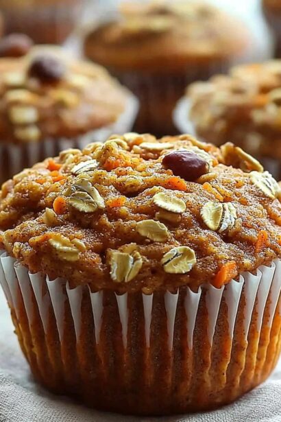 Healthy Carrot Cake Protein Muffins