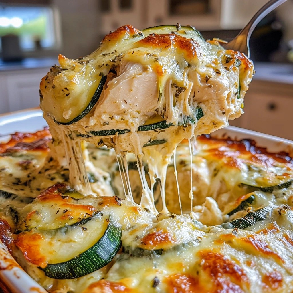 High Protein Chicken Zucchini Bake – Healthy Low Carb Dinner