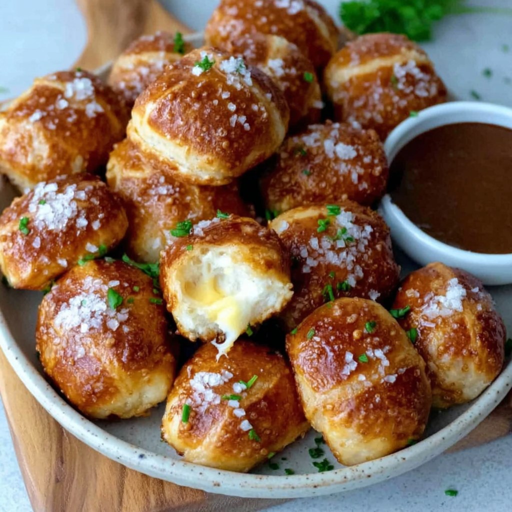 Homemade Soft Pretzel Bites - Snack On Meat