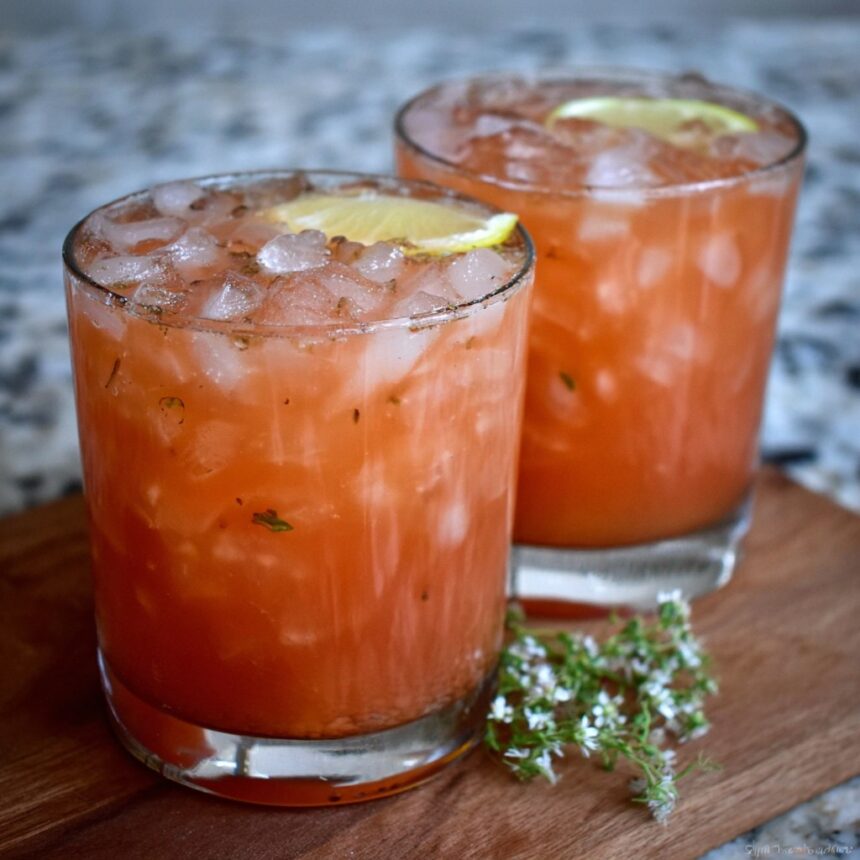Iced Guava White Tea Lemonade - Snack On Meat