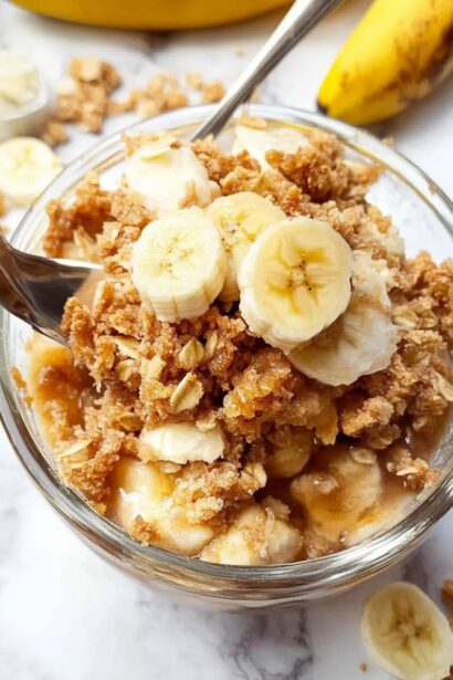Irresistible Banana Crumble: Quick Comfort Dessert Delight