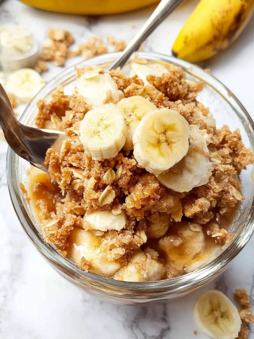 Irresistible Banana Crumble: Quick Comfort Dessert Delight
