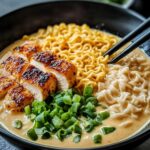 Irresistible Creamy Chicken Ramen with Flavor-Packed Garlic Sauce