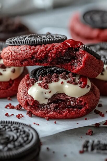 Irresistible Delicious Red Velvet Oreo Cookies Recipe