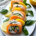 Irresistible Lemon Basil Salmon Rolls in 35 Minutes