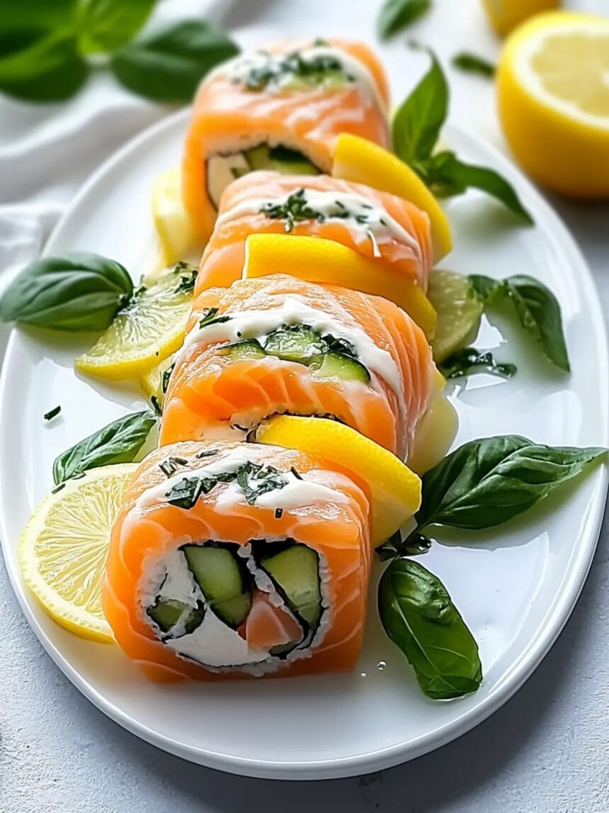 Irresistible Lemon Basil Salmon Rolls in 35 Minutes