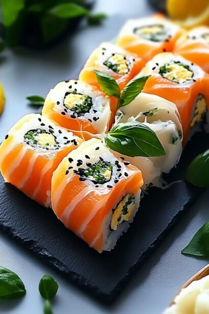 Irresistible Lemon Basil Salmon Rolls: Quick Gourmet Delight
