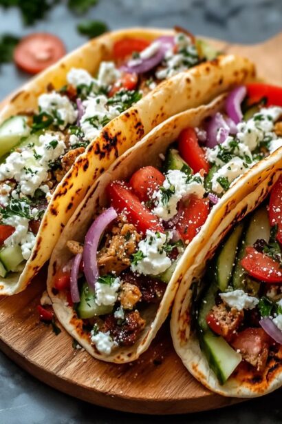 Loaded Greek Pita Tacos: The Perfect 30-Minute Meal