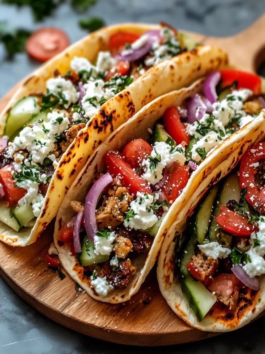Loaded Greek Pita Tacos: The Perfect 30-Minute Meal
