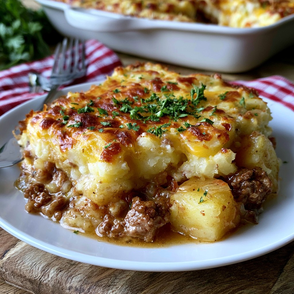 Meat and Potatoes Casserole - Snack On Meat