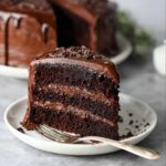 Moist Chocolate Cake with Chocolate Fudge Frosting - Snack On Meat