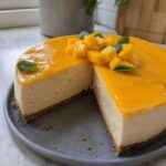 No-Bake Vegan Mango Cheesecake - Snack On Meat
