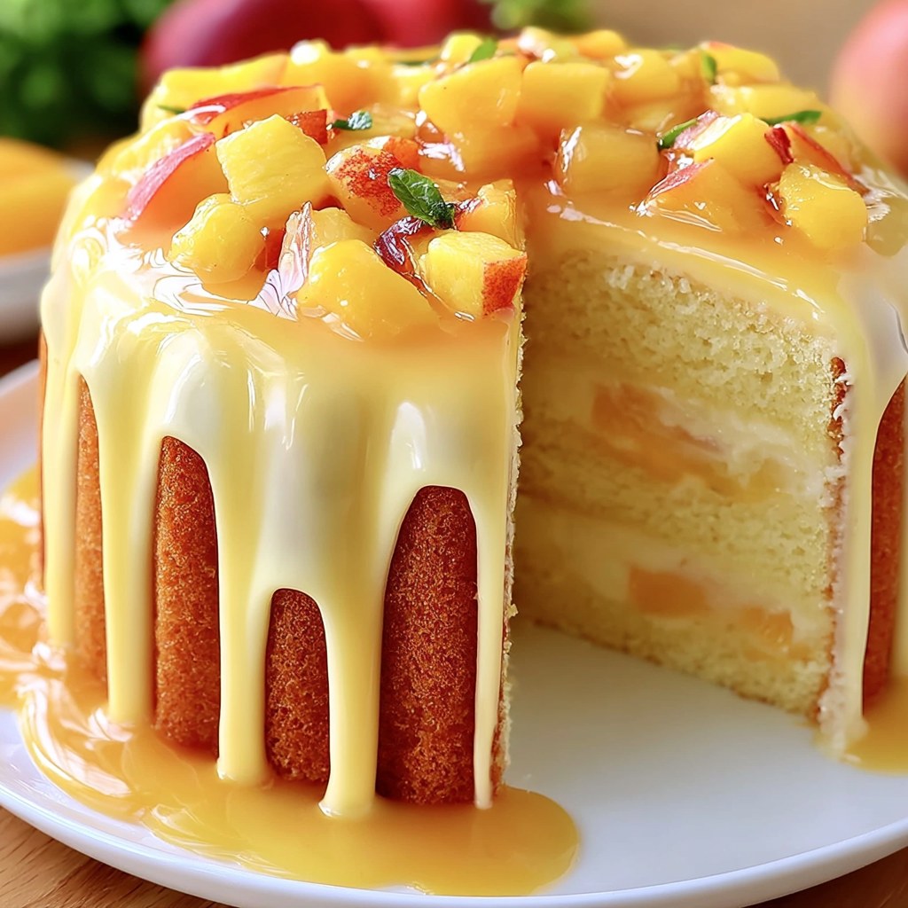 Peach Buttermilk Pound Cake – Moist Southern Peach Cake