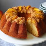 Peach Cobbler Pound Cake - Snack On Meat