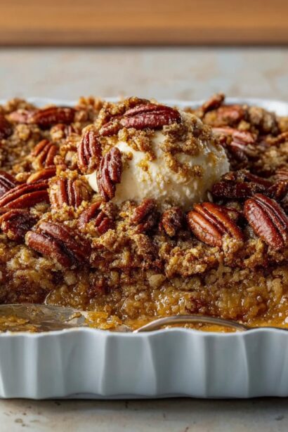 Pecan Pie Dump Cake - Snack On Meat
