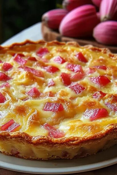 Rhubarb Custard Pie Recipe – Old Fashioned Spring Dessert