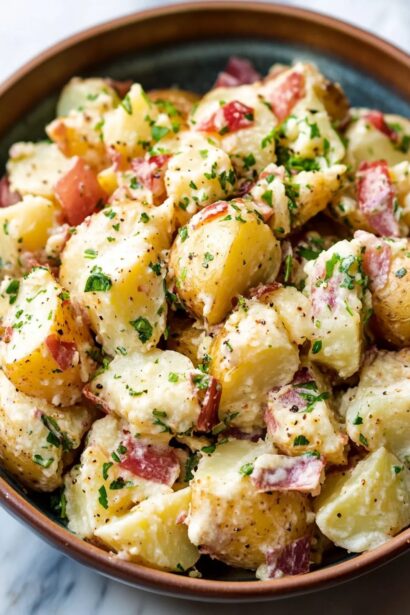 Savory German Potato Salad with Bacon - A Tangy Summer Treat